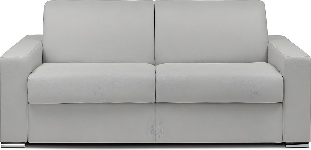 3-Sitzer-Sofa im Express-Stil – Grau – Maße der Liegefläche: 140 cm – Matratze 22 cm – CALITO mit Memory-Effekt – CALITO
