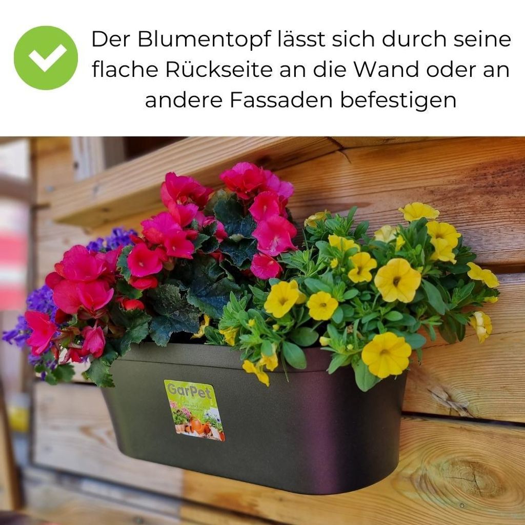 Blumentopf Wand Pflanzenhalter Wandblumentopf Blumenkasten