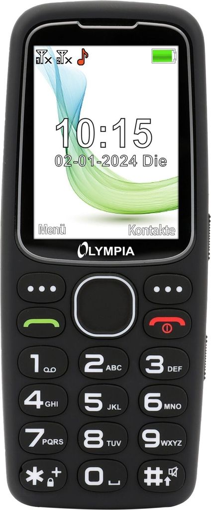 Komfort-Mobiltelefon mit Großtasten und großem Produktbild 
