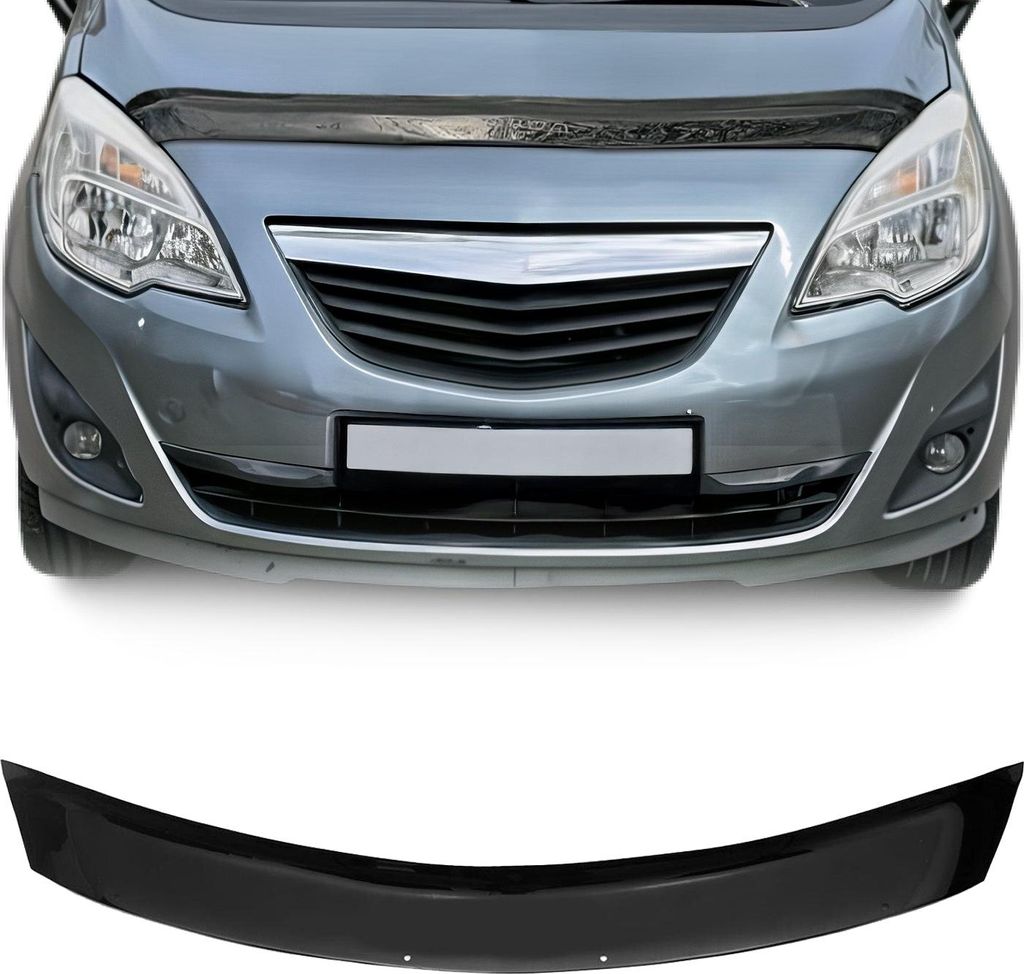 Motorhaube Deflektor Insekten Steinschlagschutz für Opel Meriva B 2010-14 Dunkel