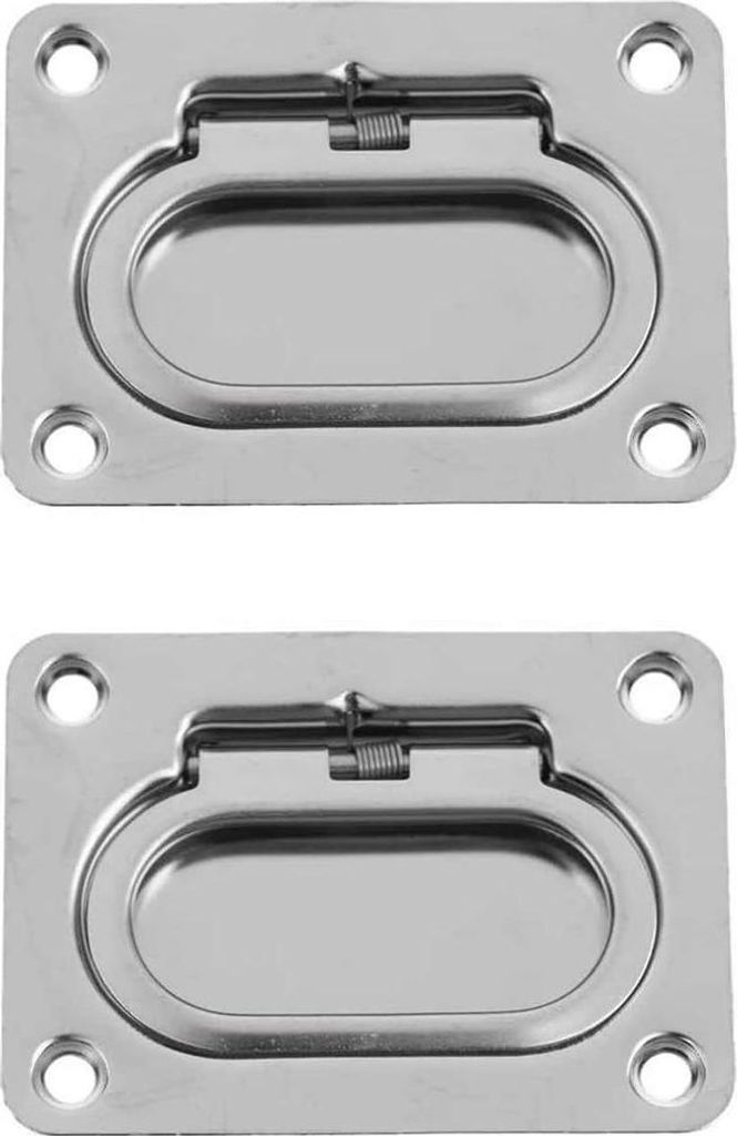 Boot Flush Hatch Locker 2 Stück - Rostfreier Edelstahl Versenkter Handgriff - Schrank Lift Zuggriff für Marine Yacht