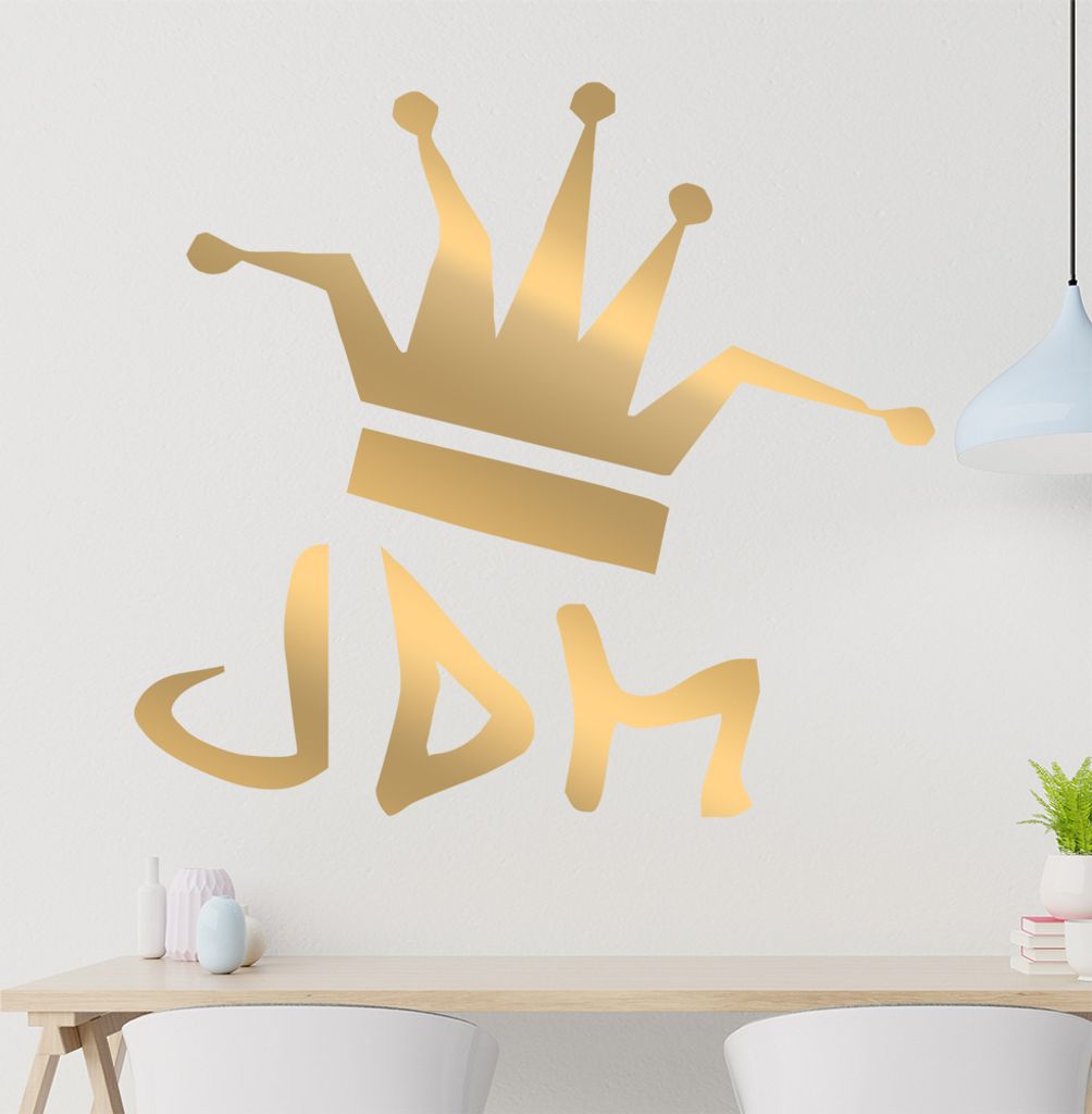 JDM King Wandtattoo in 6 Größen - Wandaufkleber Wall Sticker - Dekoration, Küche, Wohnzimmer, Schlafzimmer, Badezimmer