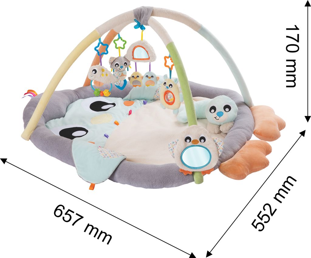 Playgro kocyk do raczkowania pingwin, kolor: wielokolorowy Zdjęcie produktu 12