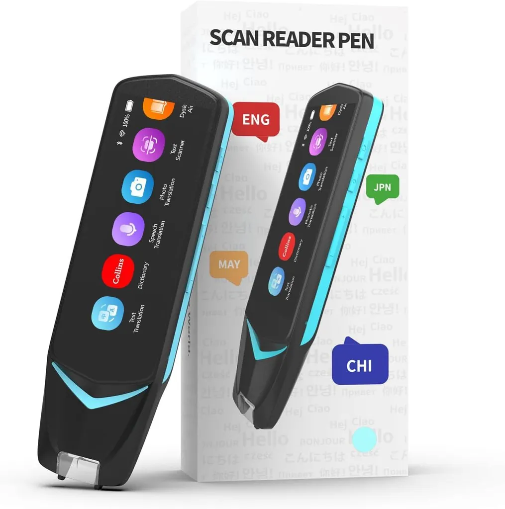 Scanner de Texte OCR Haute Précision : Traducteur Vocal de 3,99 Pouces