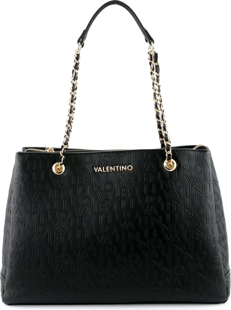 VALENTINO BAGS Relax Shopper Nero Torby na ramię