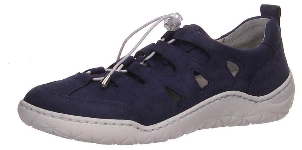 Waldläufer Schnürhalbschuhe durchbrochen in blau, Gr. 7.5 Produktbild 