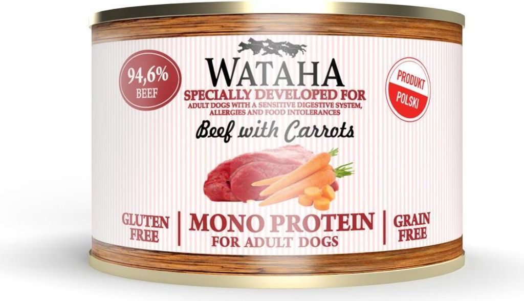 WATAHA - MONO PROTEIN - Rindfleisch mit Karotten - 200g