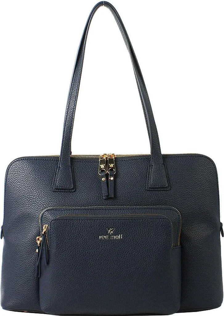 バッグ Grand sac porté épaule pour femme en bleu marine Tania par Pepe Moll