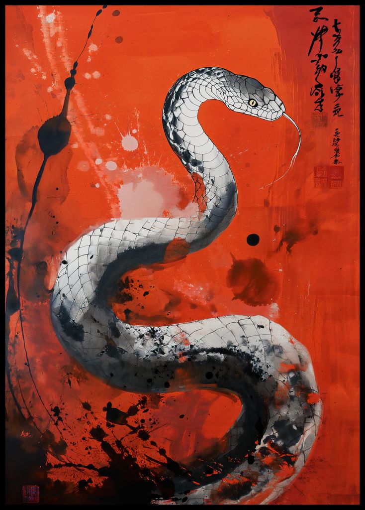 Plakat 67,5x95cm Drachenatem Schlange