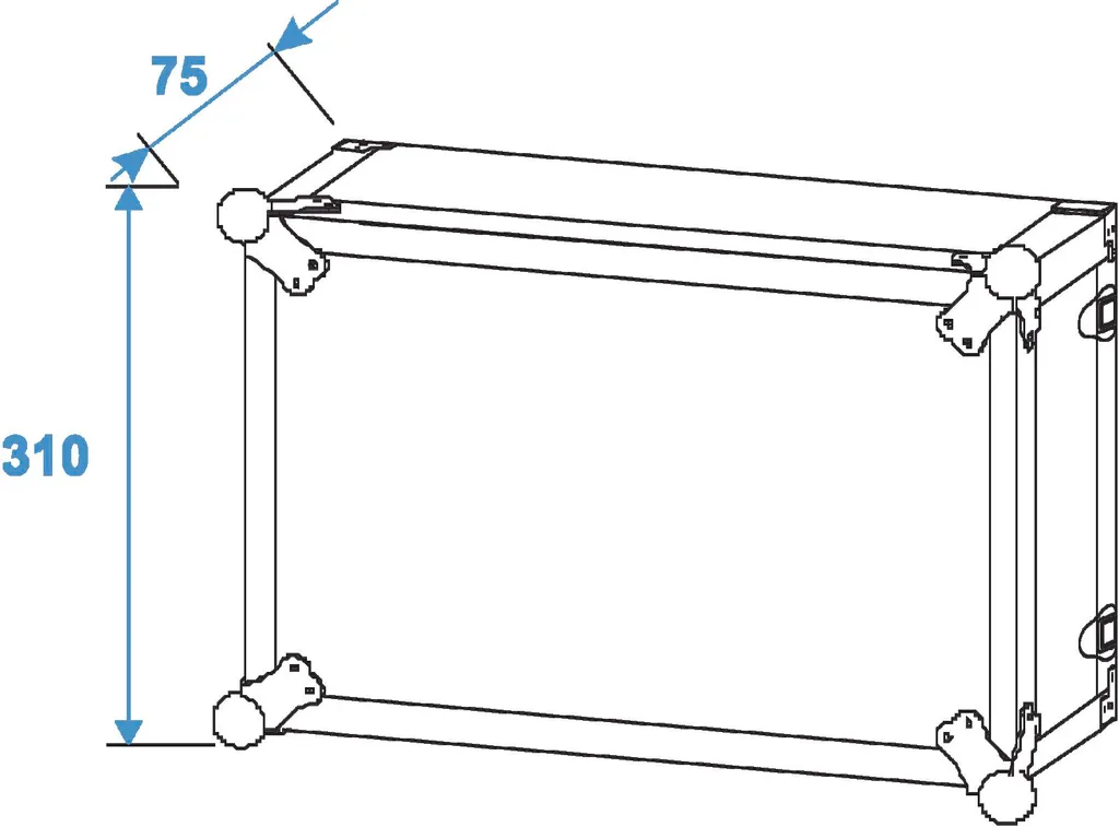 Rack d'Effets 6U Compact 24cm - Protégez votre Matériel Audio Mobile