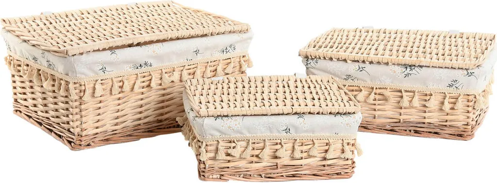 Panier linge sale naturel 3 pièces : Dites adieu au désordre avec style !