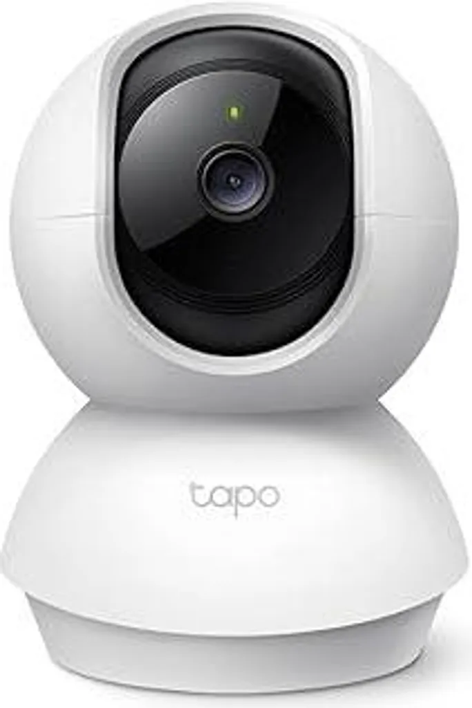 Tapo C200C Telecamera di sorveglianza Wi-Fi a 360° per interni, 1080P, visione notturna, rilevamento del movimento, audio bidirezionale, compatibile con Google Assistant, per neonati/animali domestici
