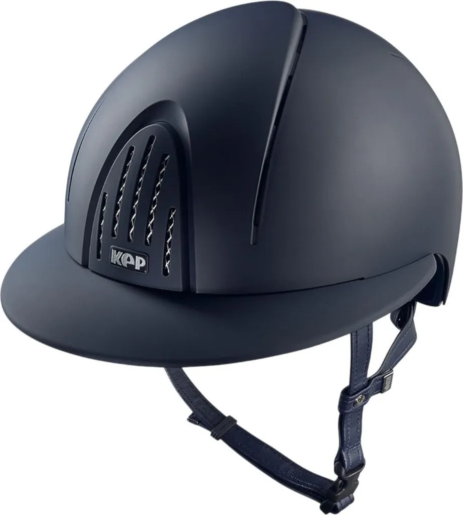 Casque équitation polo KEP Smart Nova Matt Blue pour le plein air
