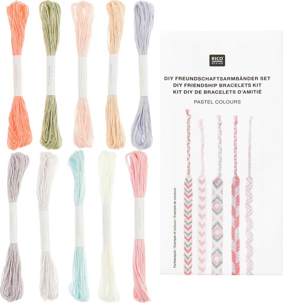 Rico Design Bastelset Freundschaftsbänder inkl. 10 Produktbild 