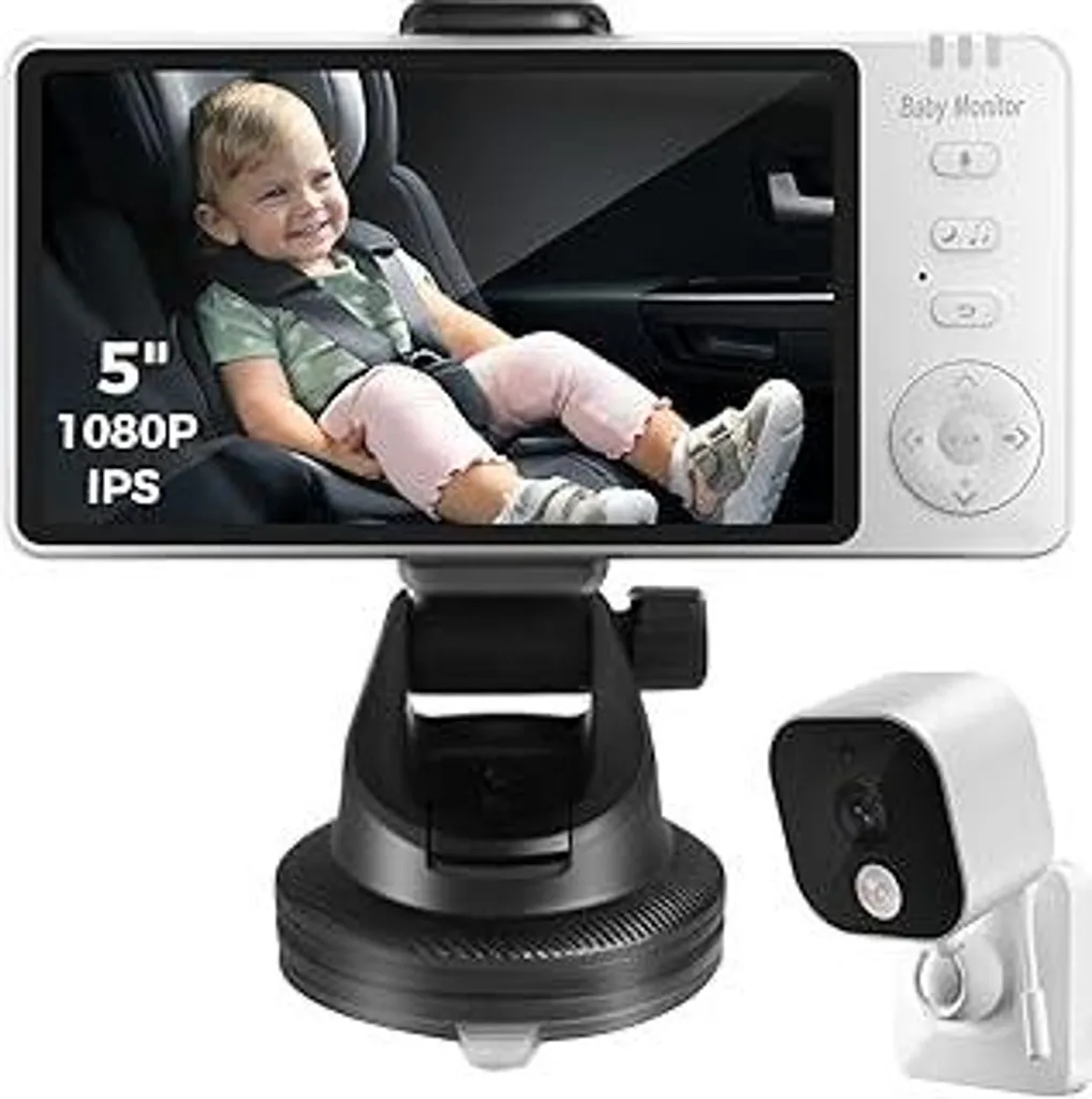 Telecamera per auto per bambini Display 1080P a doppio canale da 6,8 pollici con 2 telecamere per visione notturna IR e 150 ° Telecamera per bambini automobilistica con ampio angolo di visione  34