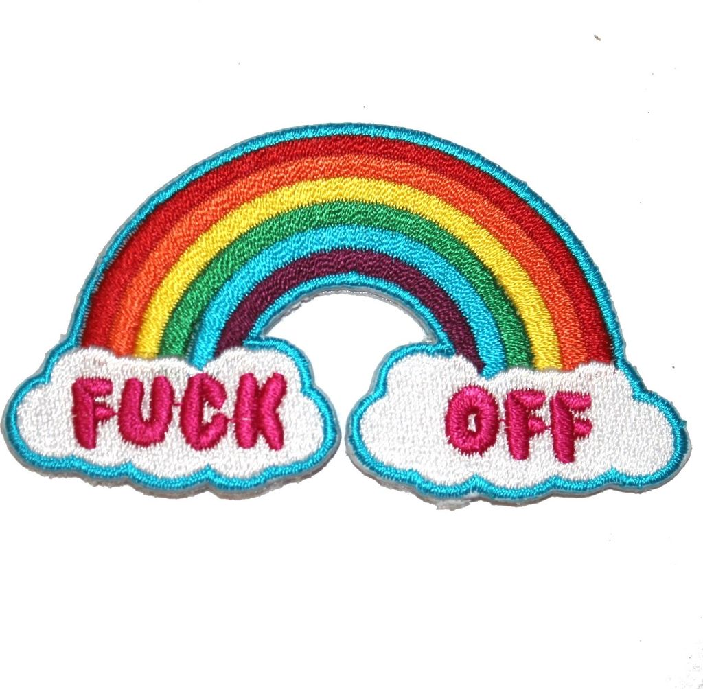 Fuck Off Rainbow - Aufnäher