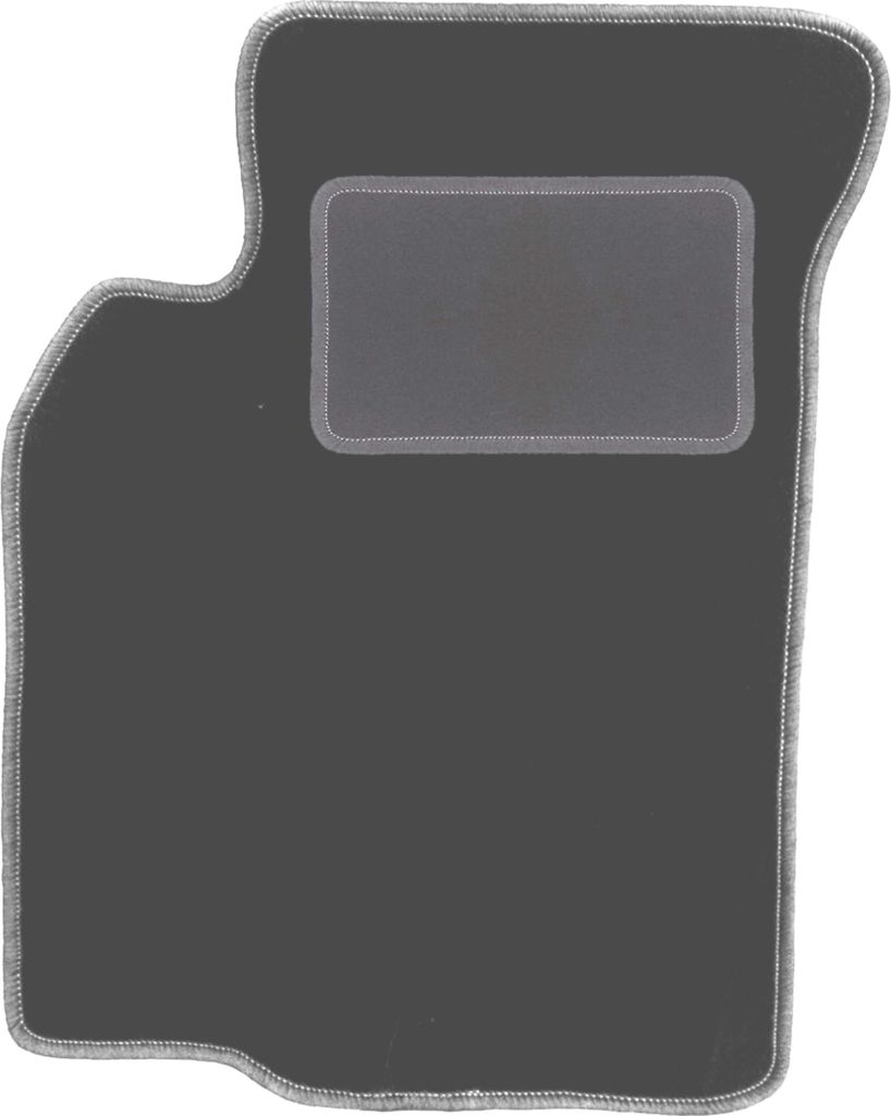 Fahrerfußmatte Velours graphit passend für Mitsubishi Colt V (CJ0) (1996-2003, Schrägheck) – mit Befestigungen – passgenau
