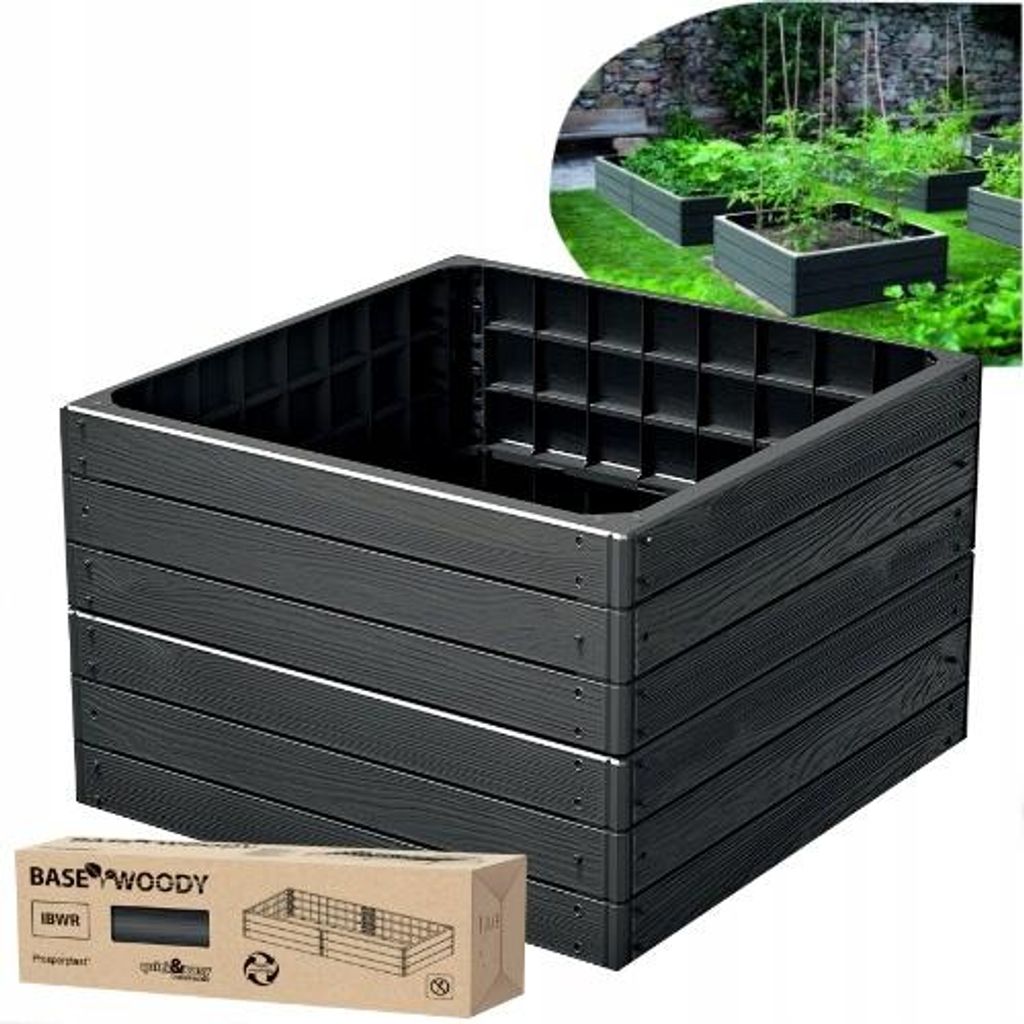 Gemüsekasten 75x75x25cm Beet Kräuterkontrolle Produktbild 