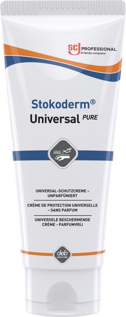 Hautschutzcreme Stokoderm Univ.PURE 100ml unparfümiert weiß Tube STOKO