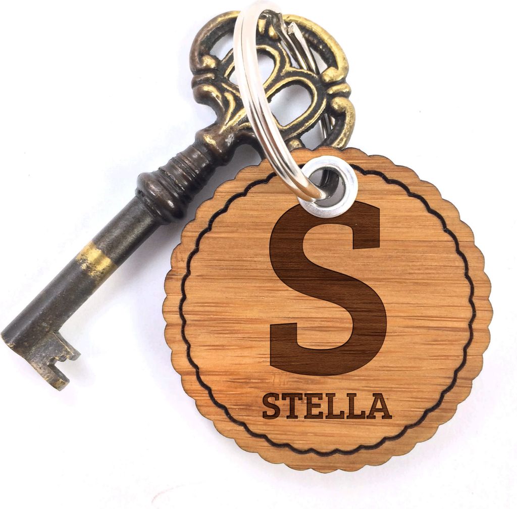 Mr. & Mrs. Panda Rundwelle Schlüsselanhänger Stella - Geschenk, Holz, Taschenanhänger, Spruch, anhänger schlüssel, Geschenkidee