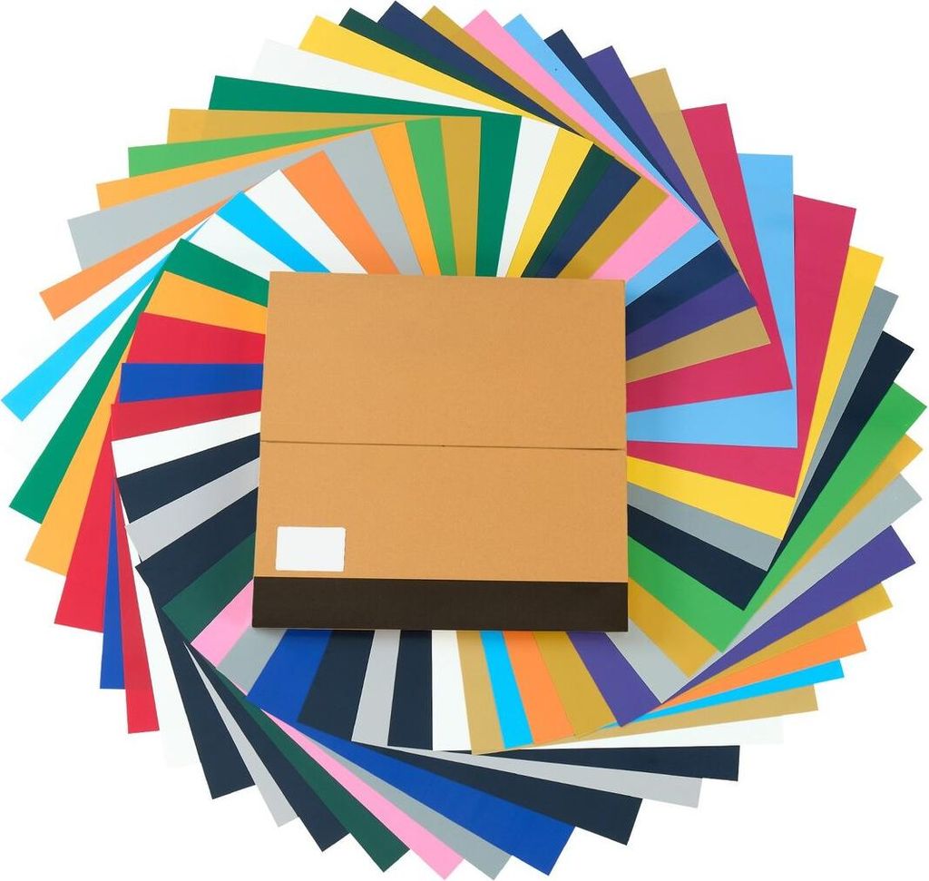 Heat Transfer Vinyl HTV Iron on Vinyl Bundle 50 Pack 304.8 x 304.8 mm