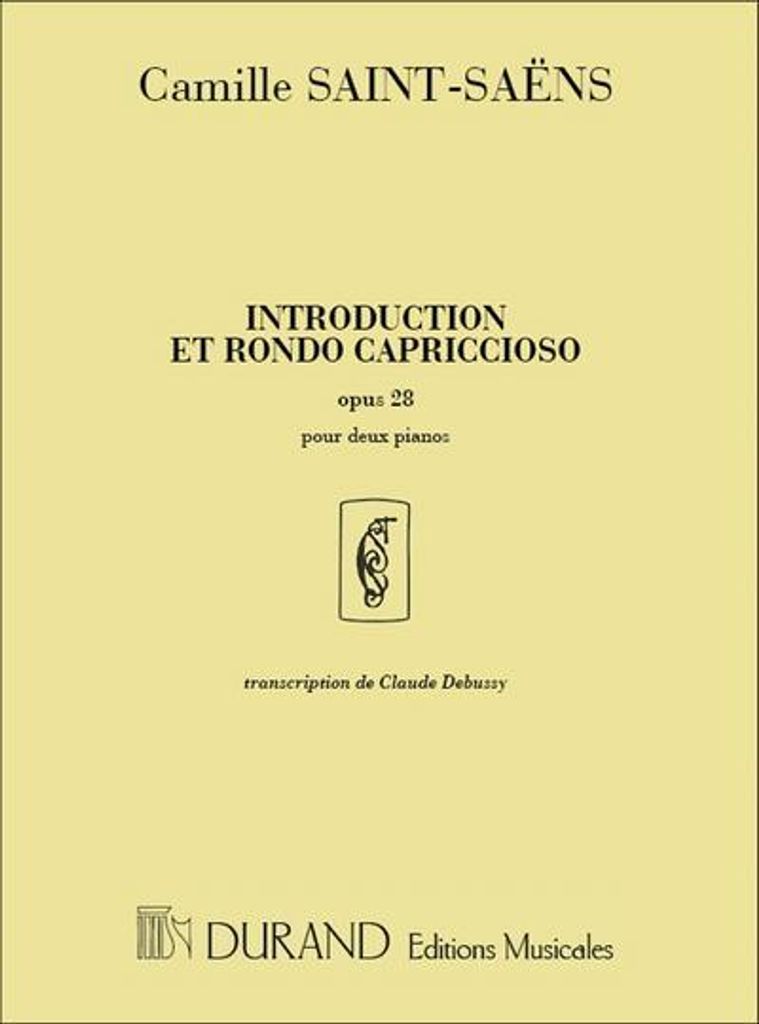Introduction et rondo capriccioso op.28 pourviolon et orchestre pour 2 pianos à 4 mains