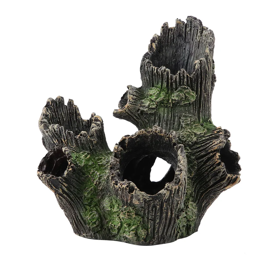 Tronc d'acacia et résine synthétique 20cm, décor aquarium durable