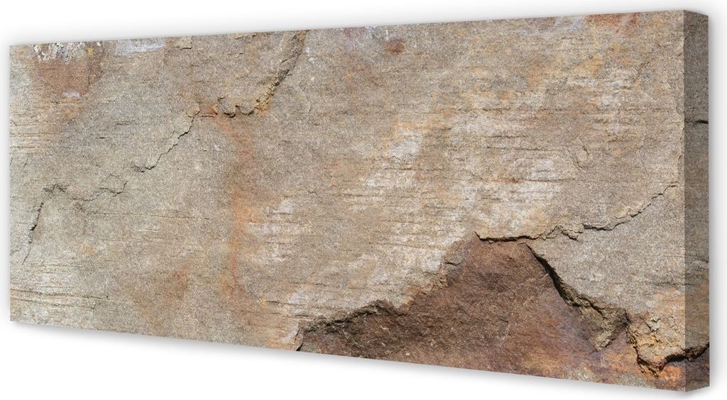 Leinwandbild 125x50 Wandkunst Marmorsteinmauer