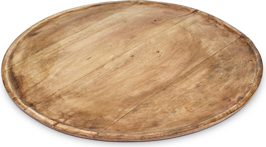 1.04 Piatto decorativo in legno di mango - Ø 37,5 cm circa Immagine del prodotto 