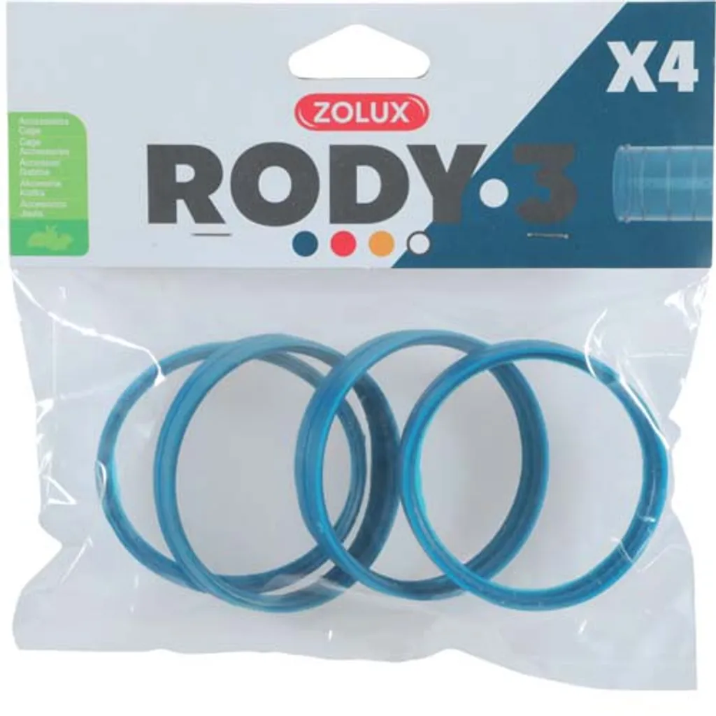 Ricambi Originali Zolux Rody 3: 4 Anelli di Connessione Blu Convenienza