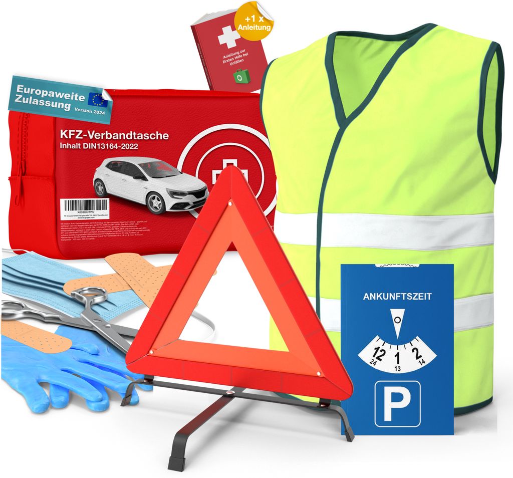 CARTO Warndreieck Euro mit Aufbewahrungsbox, ECE Zertifiziert  Sicherung  von Unfall- und Gefahrenstellen : : Auto & Motorrad