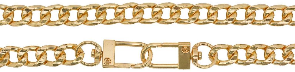 1 Taschenkette 40 cm lang mit Karabinerhaken gold