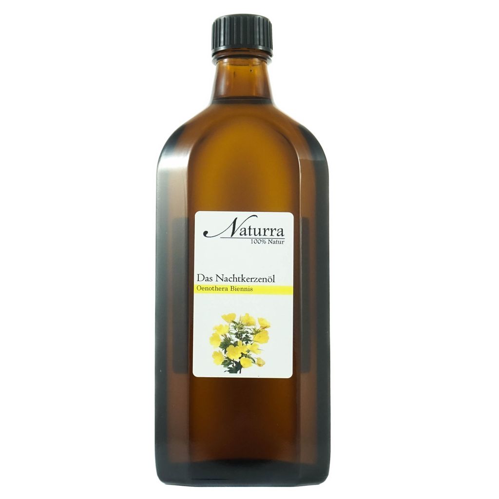 Nachtkerzenöl Bio kaltgepresst unraffiniert 250 ml – Naturra – Haut- & Haarpflege, nativ, reich an Gamma-Linolensäure, Naturkosmetik