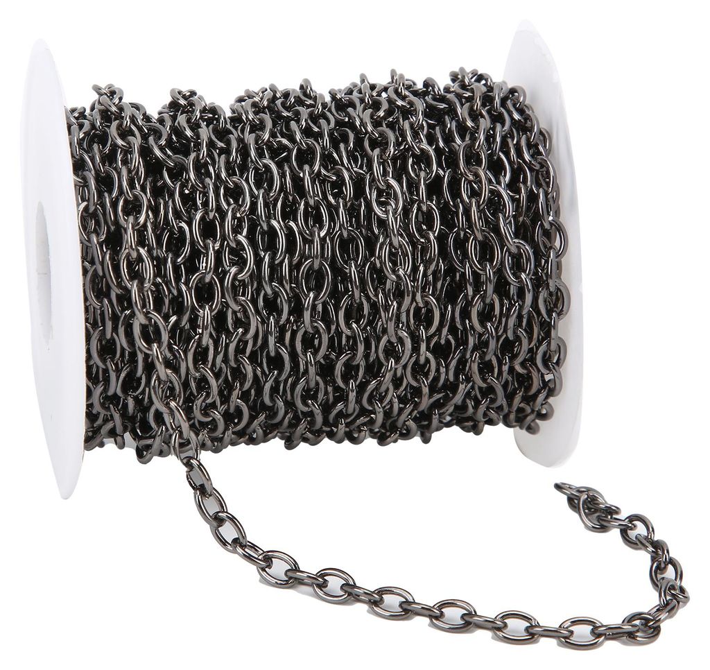 Einfache Bastelkette, 10 Meter, feines Schlüsselband, Zubehör und Dekorationen für DIY-Schmuck, Armbänder, Halsketten, Kleidung, Taschen, Farbe...