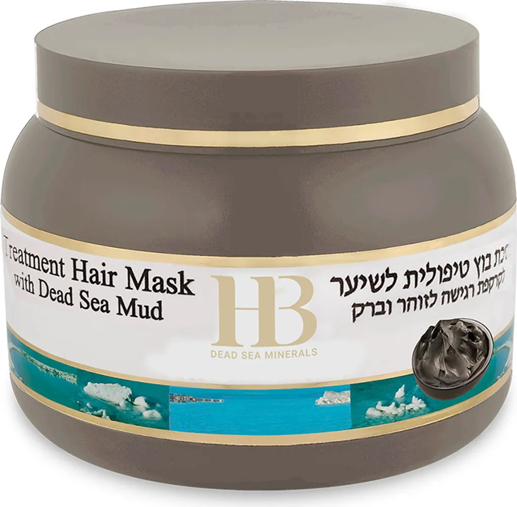 Masque Cheveux Boue de la Mer Morte 250ml Hydratation et Éclat Pur