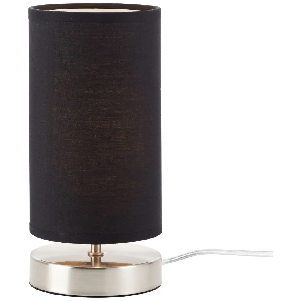 Lampe de Chevet Noire Moderne avec Abat-jour Textile pour Chambre E14 - 3