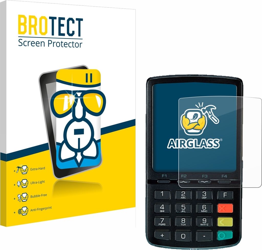 BROTECT Schutzglas für ingenico Link/2500 Schutzfolie Panzer Folie Glas Display Schutz klar