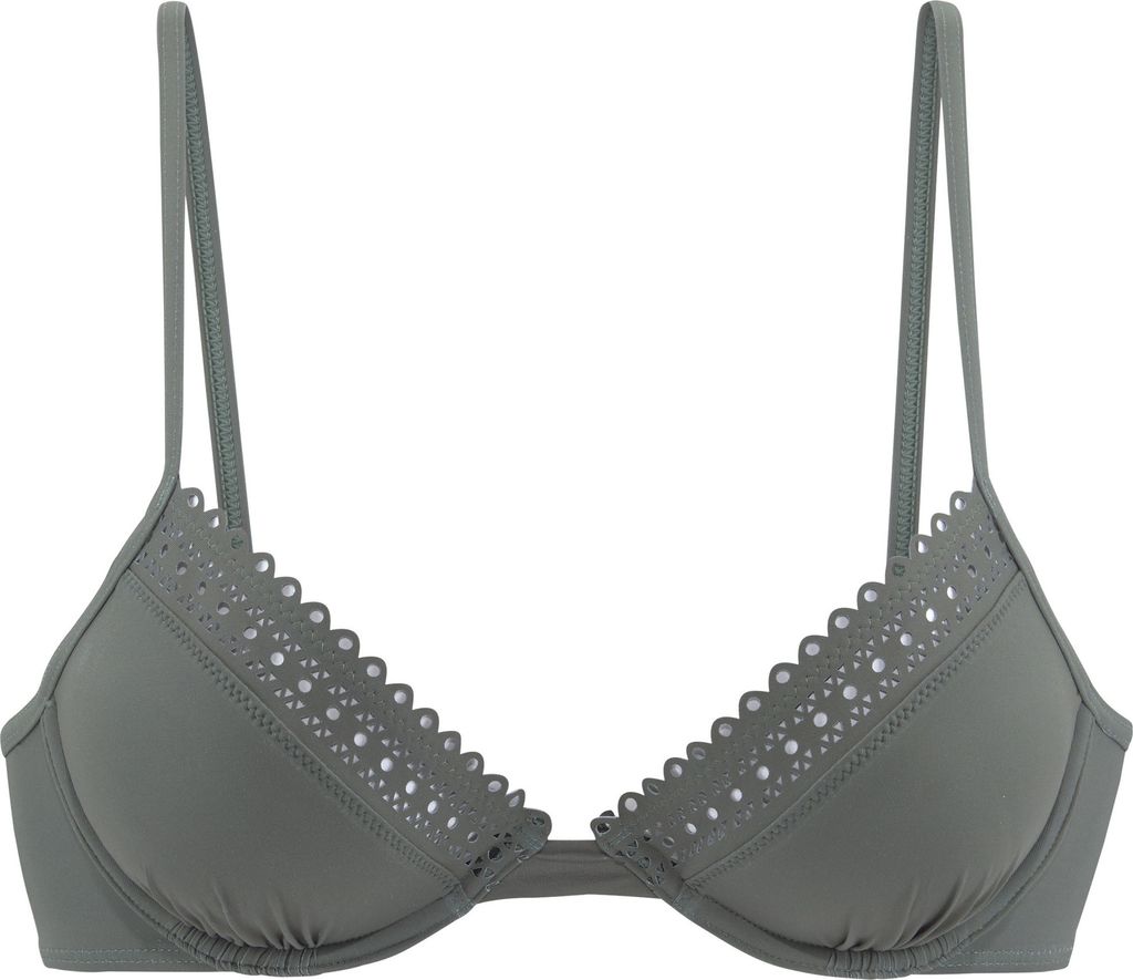 s.Oliver Bügel-Bikini-Top oliv Größe 44 Cup D