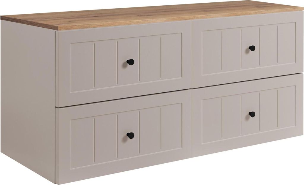Rodan | Mobile Sottolavabo - Beige e Marrone - 160 cm - 4 Immagine del prodotto 