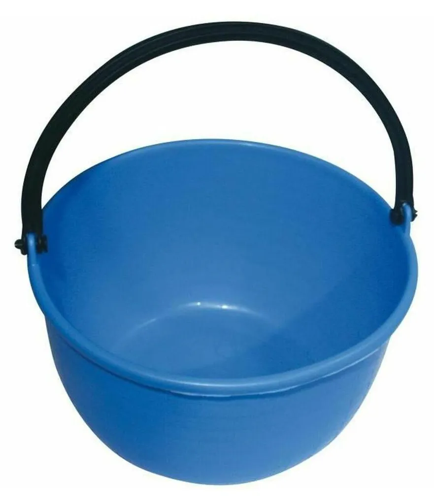Grand seau de ménage de 14 Litres en plastique avec anse ergonomique