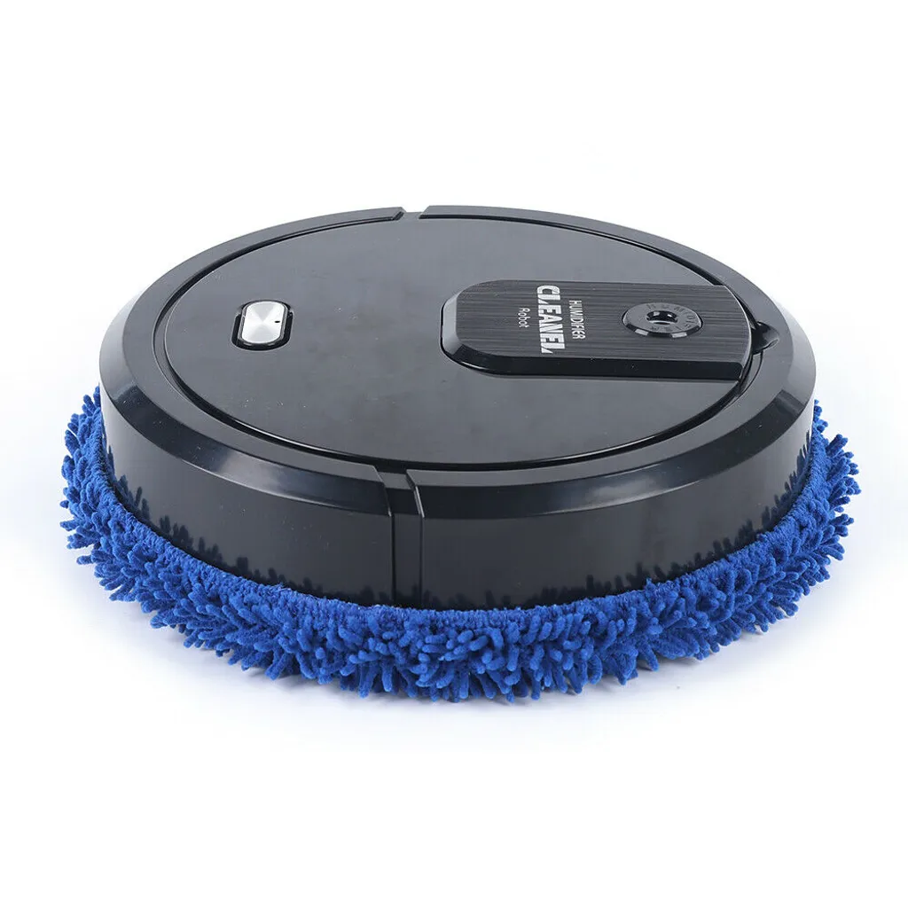 Robot nettoyeur de sol multifonction avec lingette microfibre rotative - 6