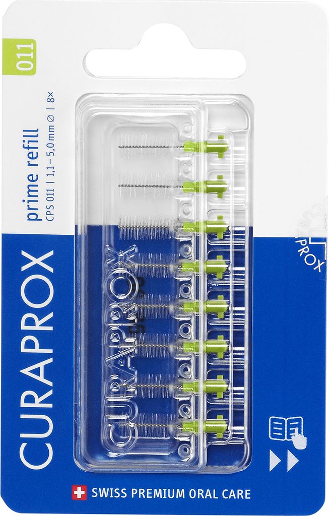 Curaprox Cps 011 prime Interdentalbürsten Refill 8 St Produktbild 