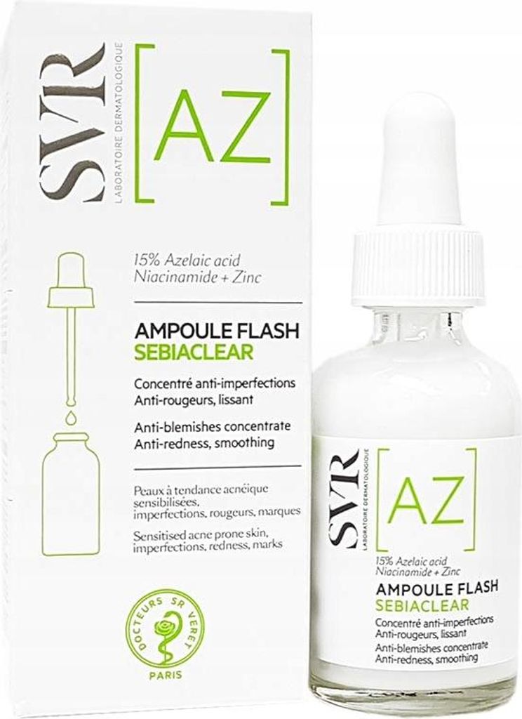 SVR Sebiaclear Ampulle Flash Glättendes Korrekturkonzentrat 30 ml