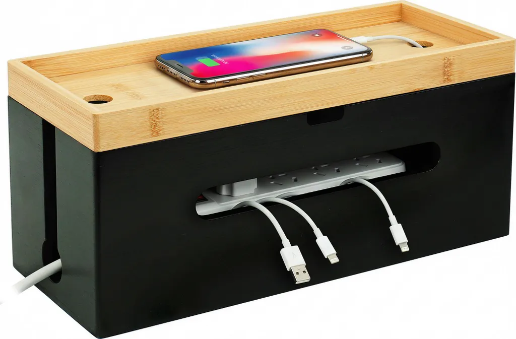 6 Supporti Per Cavi A Molla Autoadesivi – Organizer Per Scrivania E Casa, Per Cavi 2-7,5 Mm (Nero) - 5
