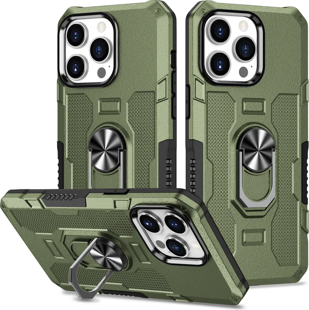 Recensione Cover iPhone 15 Pro Verde con Supporto ad Anello Integrato