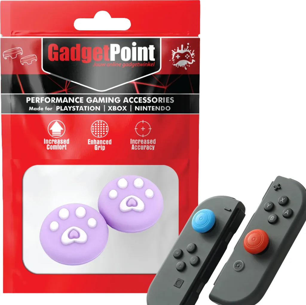 Kit Impugnature Joy-Con per Tutta la Famiglia - Viola e Bianco