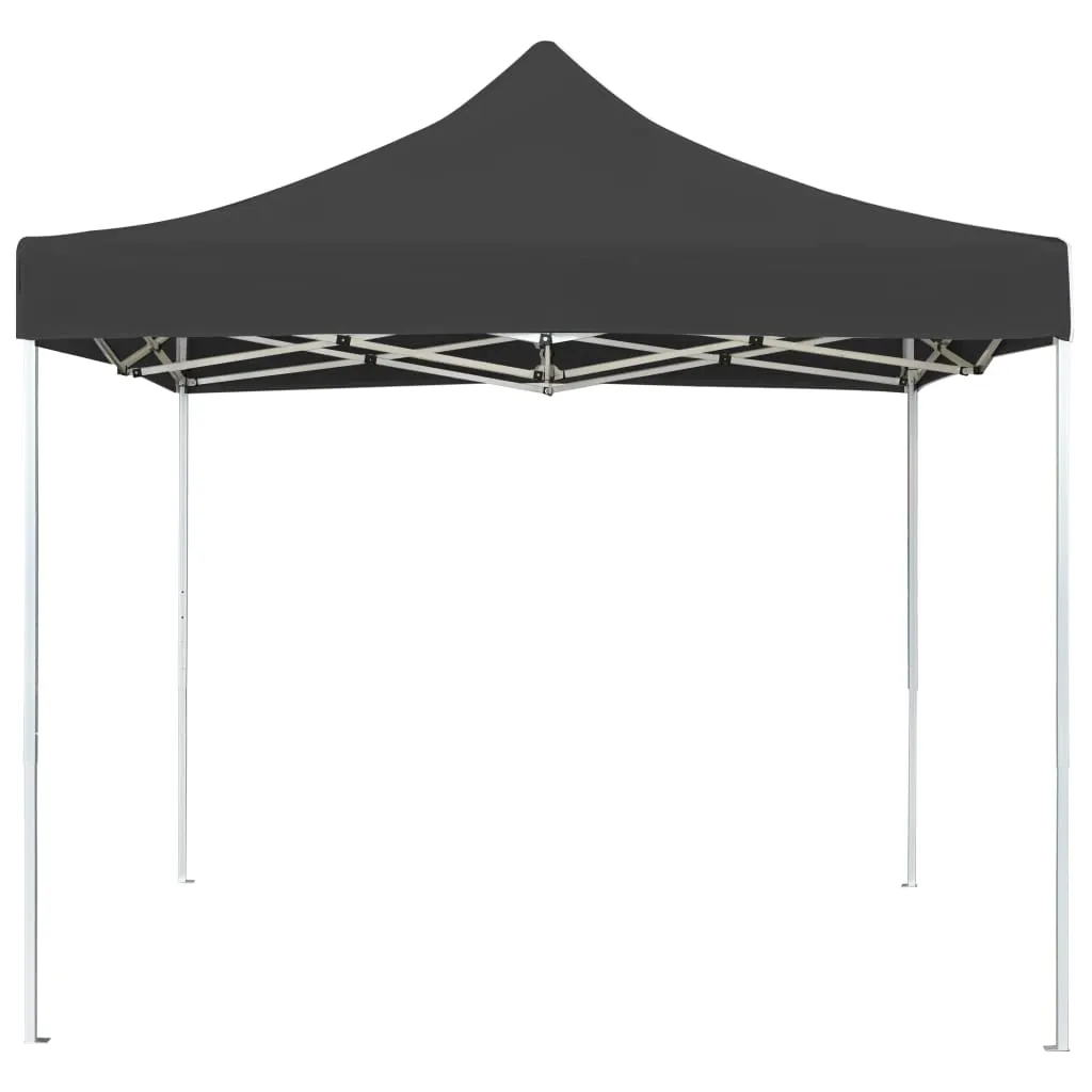 Barnum pliant professionnel 3x3 m vidaXL en aluminium gris anthracite
