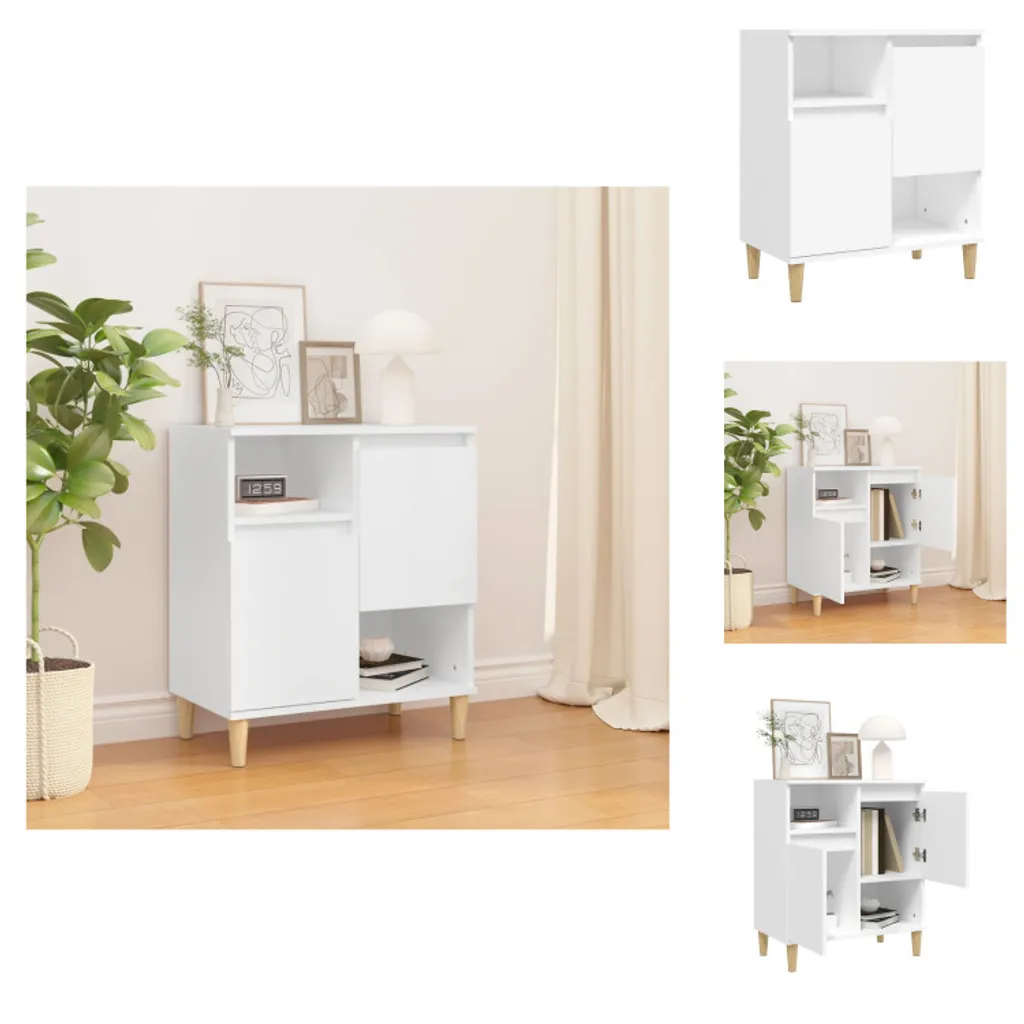 vidaXL Credenza Bianca 60x35x70 cm in Legno: Mobiletto Salvaspazio