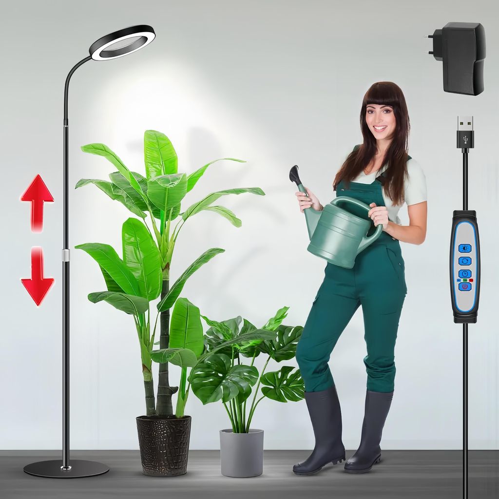 LED Pflanzenlampe Vollspektrum,72 LEDs,58-170cm Produktbild 
