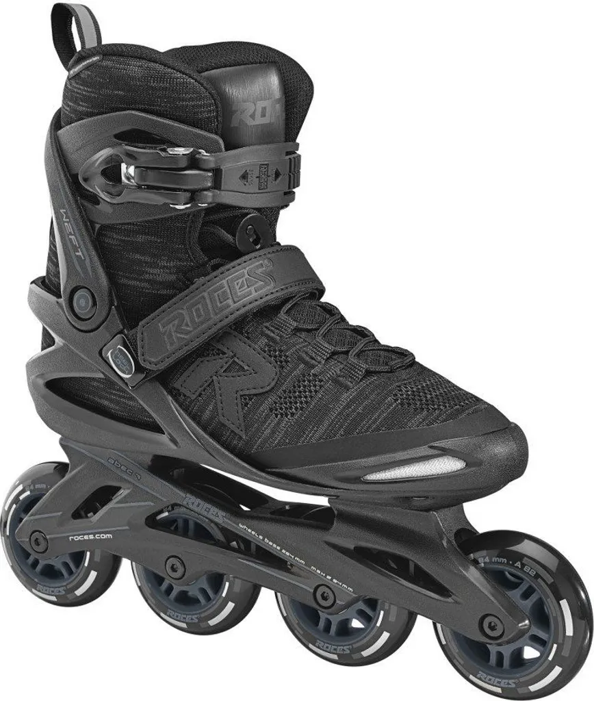 Rollers inline Weft Thread 84 noir avec roues 84mm confort T45